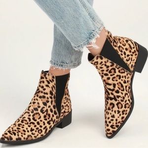 Steve Madden Jerry Leopard Chelsea Boots